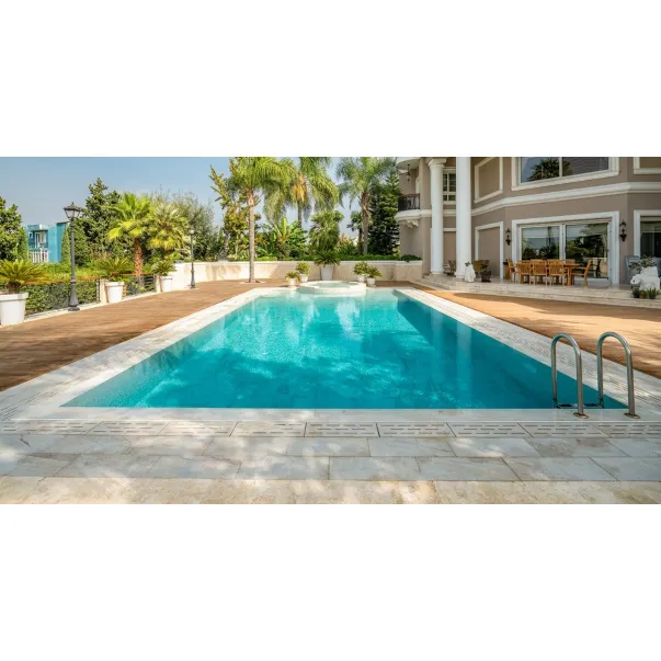 Serapool Beige Stone Monoblock керамогранитная переливная решетка для бассейна, 65 x 24.5 см - Фото №4