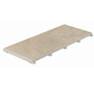 Serapool Pool Garden Beige Monoblock Hidden керамогранитная переливная решетка для бассейна, 65 x 24.5 см