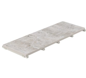 Serapool Silver Traverten Monoblock Hidden керамогранитная переливная решетка для бассейна, 65 x 24.5 см