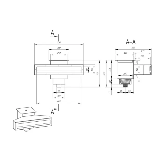 Aquadyne 730 скиммер для бассейна широкий, нержавеющая сталь 304, универсальный - Фото №4
