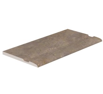 Serapool Natural Mocha керамогранітний бортовий камінь для басейну, з рукохватом, 29.50 x 50 cm