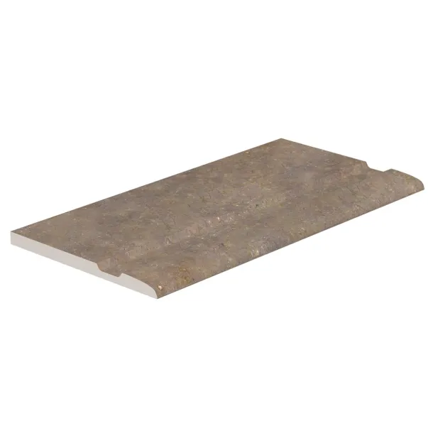 Serapool Natural Mocha керамогранитный бортовой камень для бассейна, с рукохватом, 29.50 x 50 cm