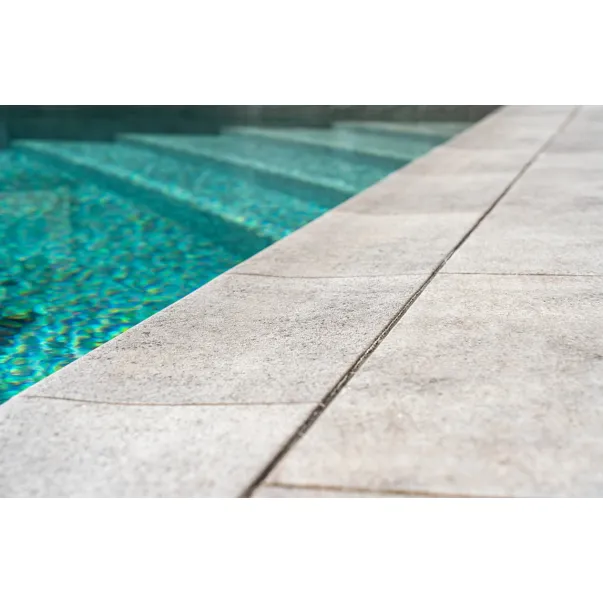 Serapool Pool Garden Grey керамогранитный бортовой камень для бассейна, волна, 24.50 x 50 cm - Фото №4