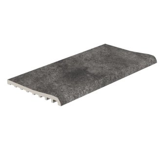 Serapool Pool Garden Anthracite керамогранітний бортовий камінь для басейну, хвиля, 24.50 x 50 cm