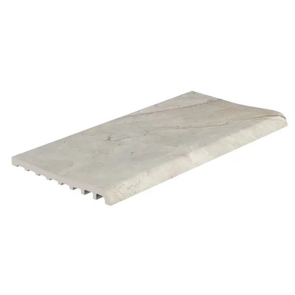 Serapool Beige Stone керамогранитный бортовой камень для бассейна, волна, 24.50 x 50 cm