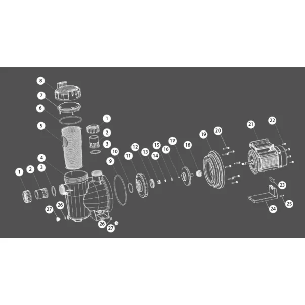 Aquaviva LX SVQ400M (220 В, 32 м3/год, 3 кВт) насос для бассейна - Фото №5