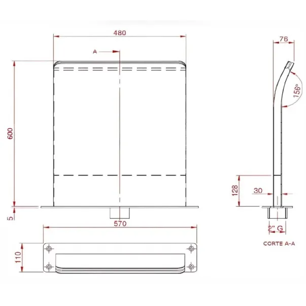 Flexinox Frame водопад наземный для бассейна - Фото №3
