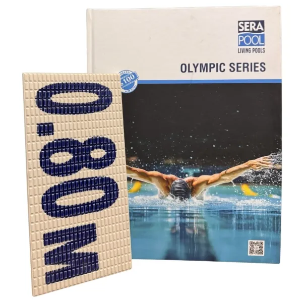 Serapool 24,5* 12,5 см керамический маркер глубины в спортивных бассейнах, 0,8 м - Фото №2