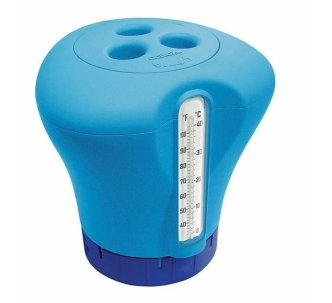 Kokido K619BU (табл. 75 мм) синий плавающий термодозатор для хлора с термометром