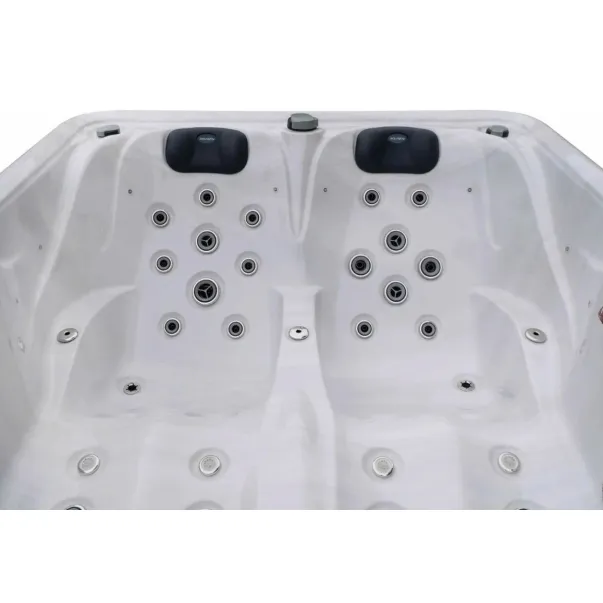 Aquajoy Bali 210*160 см гидромассажная ванна, чаша серебрянно-белый мрамор  - Фото №2