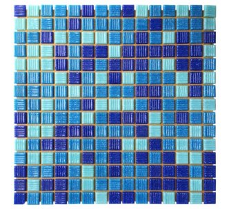 Aquaviva Majorca Dark скляна мозаїка для басейну на паперовій основі