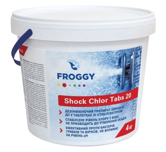 Froggy шок-хлор в таблетках, 4 кг