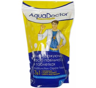 AquaDoctor MC-T хлор 3 в 1 длительного действия 200 г в таблетках 1 кг