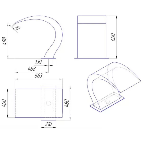 Водопад для бассейна 