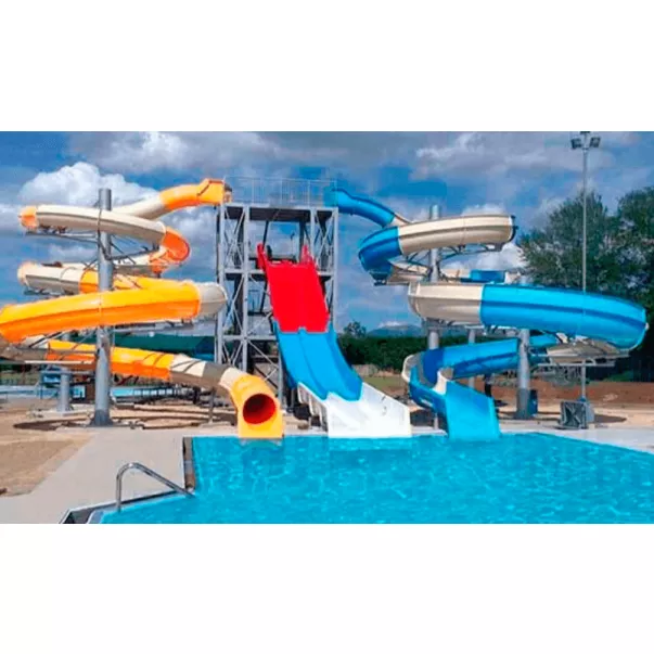 Комбинированная аква-зона с водными горками Compact Slide, Multislide и Aquatube - Фото №3