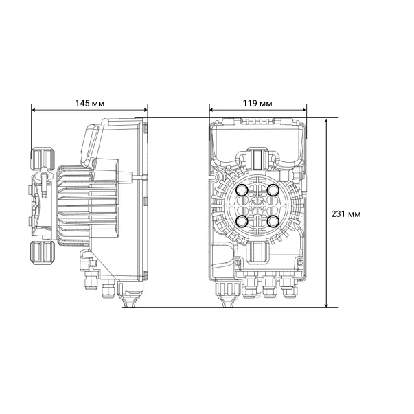 Aquaviva APG800 Universal 0.1-18 л/ч мембранный дозирующий насос - Фото №2