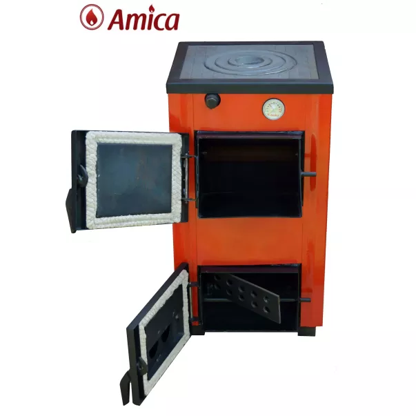 Amica Optima 14P підлоговий твердопаливний котел з варильною поверхнею - Фото №2