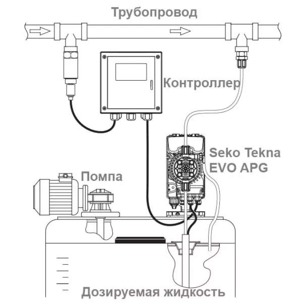 Seko Tekna EVO APG800 15 л/час насос дозатор для бассейна - Фото №6