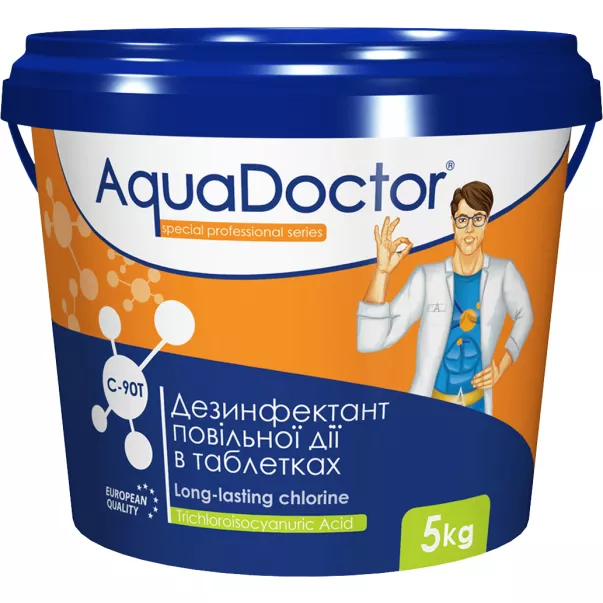AquaDoctor C90T хлор в таблетках тривалої дії 5 кг