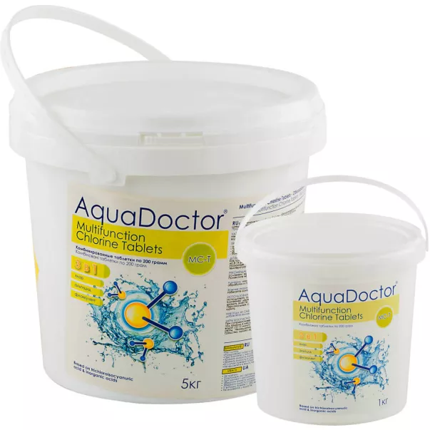 AquaDoctor MC-T хлор 3 в 1 тривалої дії в таблетках 5 кг - Фото №3