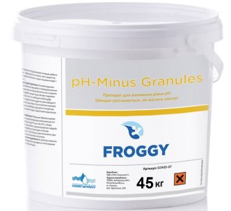 Froggy средство для уменьшения уровня pH, 45 кг