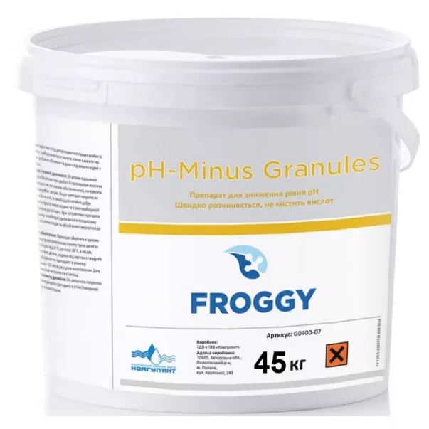 Froggy средство для уменьшения уровня pH, 45 кг