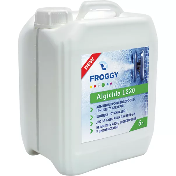 Froggy L220 альгіцид що не піниться для басейну, 5л