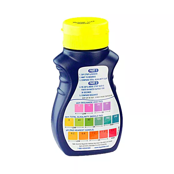 AquaChek Yellow 4в1 тестер для измерения уровня свободного хлора, рН, общей щелочности и стабилизатора (циануровая кислота) - Фото №2