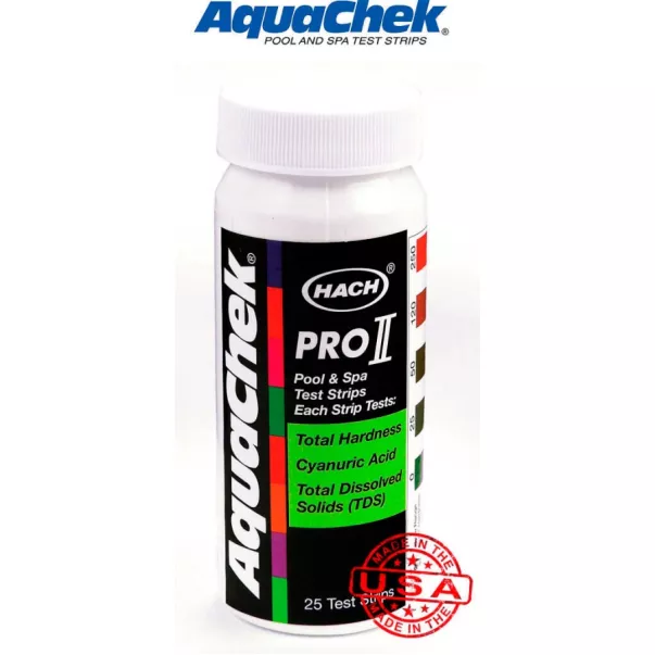 AquaChek Pro II 4в1 тестер для вимірювання рівня цианурової кислоти, TDS, низької і високої жорсткості