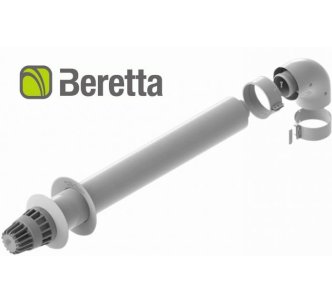 Коаксіальний димохід для газового котла Beretta 60/100, 1м