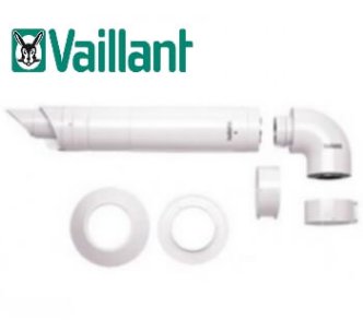 Vaillant 60/100 PP коаксиальный дымоход для конденсационных котлов, горизонтальный