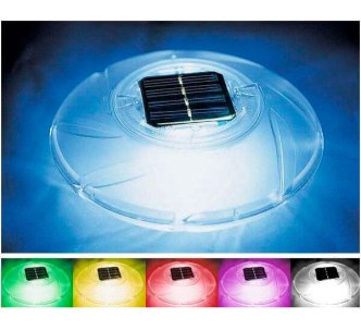 Bestway плавающий LED 1Вт прожектор на солнечной батарее 