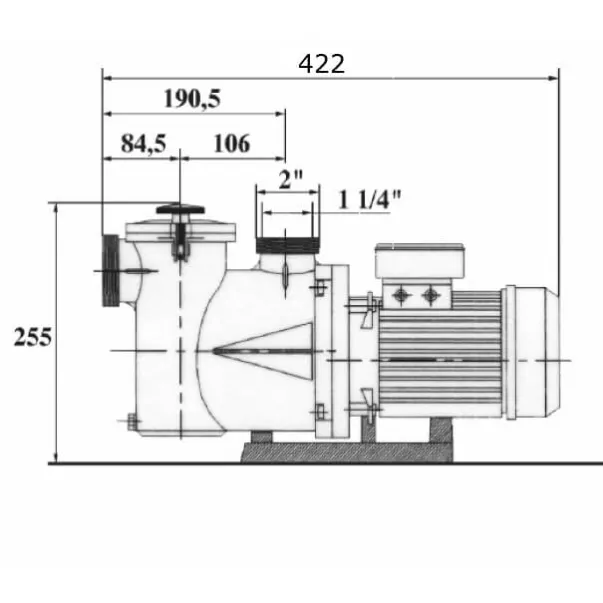 Kripsol NK33, 8,4 м3/час, 0,36 кВт, 230 В насос для бассейна  - Фото №11