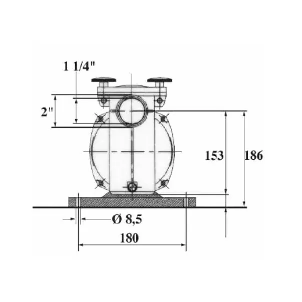 Kripsol NK33, 8,4 м3/час, 0,36 кВт, 230 В насос для бассейна  - Фото №12
