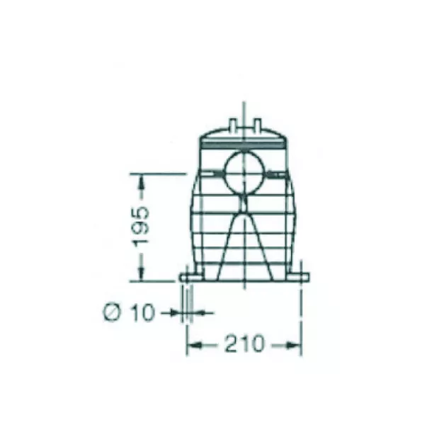 Kripsol CK 33 8 м3/год, 0,45 кВт, 230 В насос для басейну - Фото №2