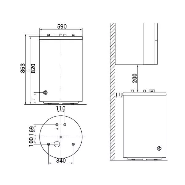 Protherm FE 120/6 BM бойлер непрямого нагріву для котлів - Фото №2