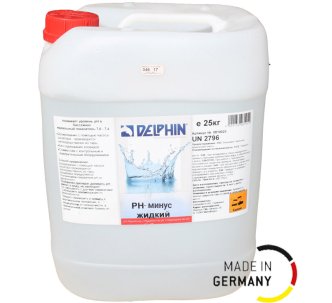 Delphin pH-минус жидкое средство для понижения уровня pH, 25 кг