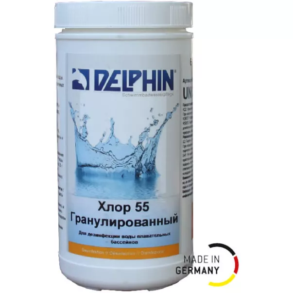 Delphin хлор 50 шок хлор в таблетках (20г), 1кг