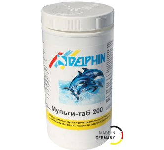 Delphin мульти-таб 200 хлор длительного действия в таб (200г), 1кг