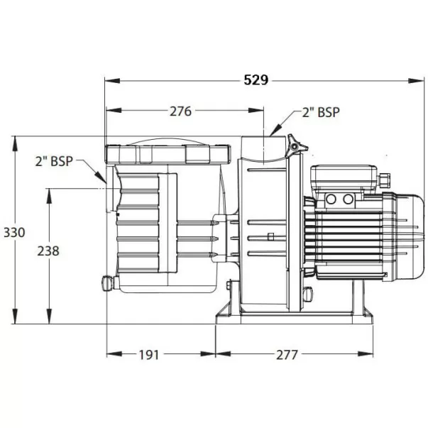 Pentair ULTRA-FLOW 14 м3/год, 0,55 кВт, 230 В насос для басейну - Фото №7