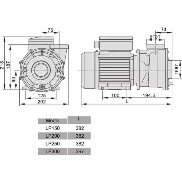 Насос AquaViva LX 200T/OS200T 27 м3/час, 1,5 кВт, 400 В уценка - Фото №11