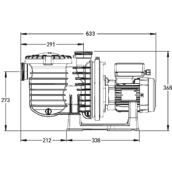 Pentair 5P6R SEAW 18,5 м3/год, 1,1 кВт, 400 В насос для басейну - Фото №2