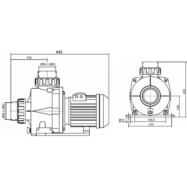 Насос Kripsol KNG 150 - 22,4 м3/час, 1,6 кВт, 230 В - Фото №13