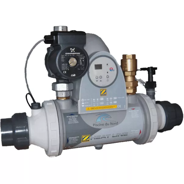 Zodiac PSA Heat Line Titan 20 кВт трубчастий титановий теплообмінник у пластиковому корпусі - Фото №2