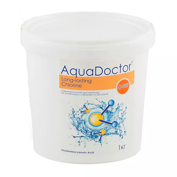 AquaDoctor C90Т  хлор в таблетках длительного действия 1 кг - Фото №2