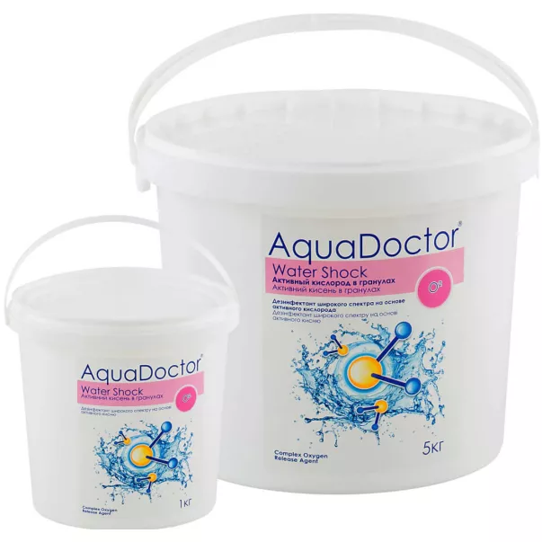 AquaDoctor Water Shock O2 перекис для басейну в гранулах 1 кг - Фото №2