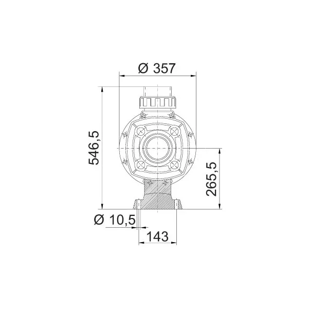 Насос Kripsol KT 600 III 100 м3/час, 5,75 кВт, 400 В - Фото №3