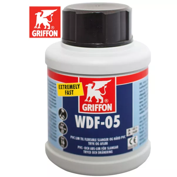Griffon WDF-05 250 гр клей тиксотропний для гнучких труб ПВХ