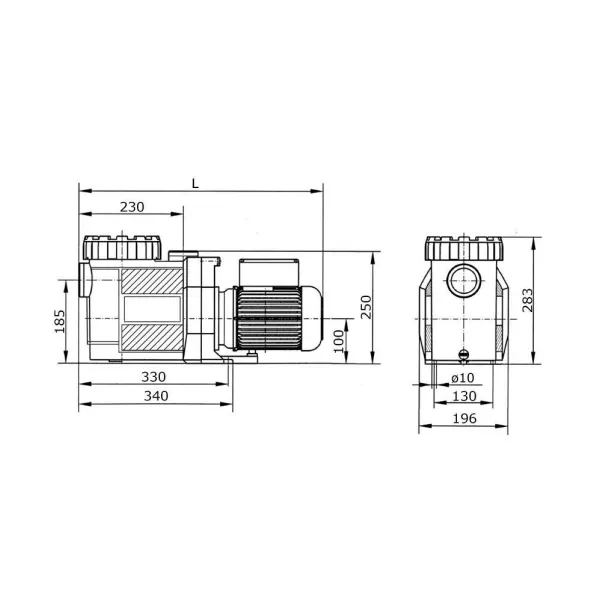 Winter.Pumpen Classic 7 м3/час, 0,3 кВт, 220 В насос для бассейна - Фото №2