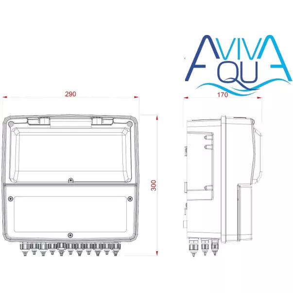 Aquaviva K800 Kontrol pH-Rx-Cl-t° станция контроля качества воды - Фото №6